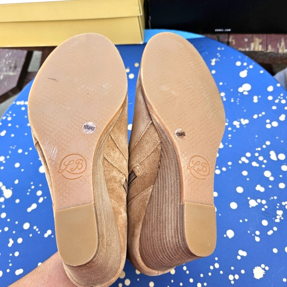 Lucky Brand LK-Yabba Oiled Suede Booties Size 10 - Picture 16 of 16
